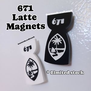 671 Guam Latte Magnets (2 pcs)
